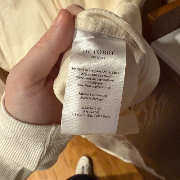 OCTOBRE Ecru Miles Button-Up Shirt - Picture 5 of 6